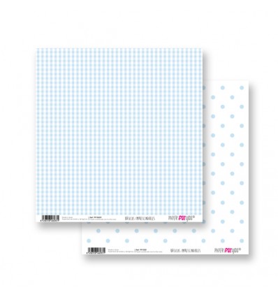 Papel Scrapbooking Vichy - Topitos Celeste Papers for You