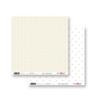 Papel Scrapbooking Vichy - Topitos Beige Papers for You