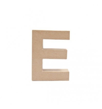 Letra E de Carton de 17,5 x 5,5 cm