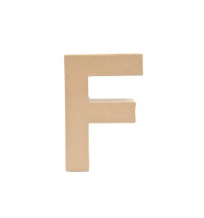Letra F de Carton de 17,5 x 5,5 cm