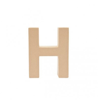 Letra H de Carton de 17,5 x 5,5 cm