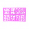 Stencil Alfabeto mayusculas y numeros