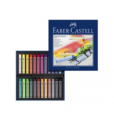Tizas Pastel Faber Castell 24 unidades