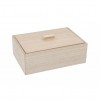 Caja de madera con tapa de 22x15x7,5 cm