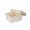 Caja de madera con tapa de 16x16x8 cm