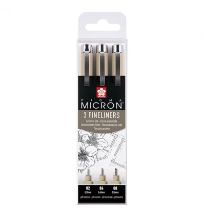 Boligrafos Pigma Micron Sakura Set-3