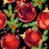 Servilleta Decoupage Bolas de Navidad Rojas 33x33