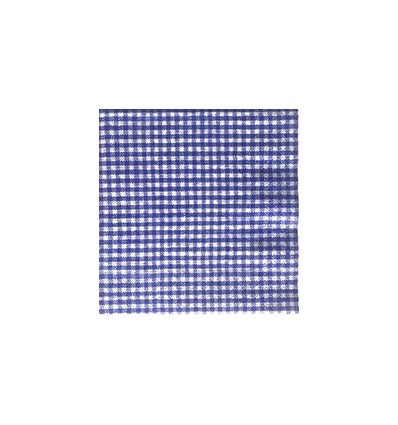 Servilleta Vichy azul y blanco 33x33