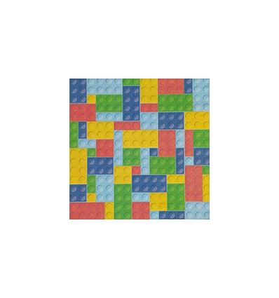 Servilleta Decoupage Tetris Lego 33x33