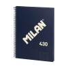 Cuaderno Espiral Milan Azul