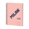 Cuaderno Espiral Milan Rosa