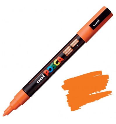 Rotulador Posca PC-3M Naranja 4