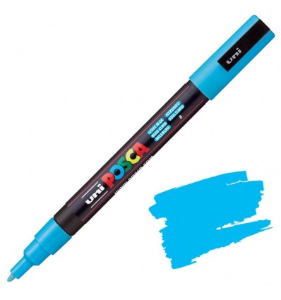 Rotulador Posca PC-3M Azul Claro 8