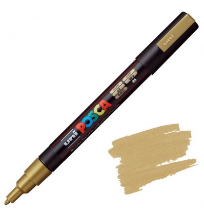 Rotulador Posca PC-3M Oro 25