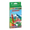 Lapices Alpino 12 Colores Borrable