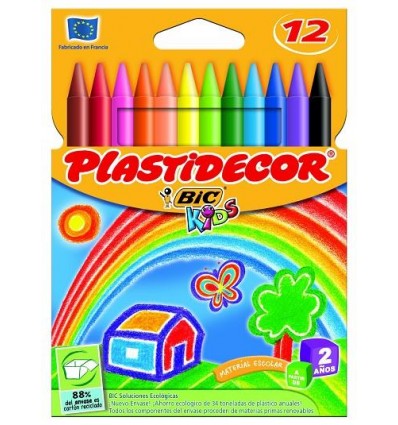 Caja de ceras 12 Plastidecor Bic Kids