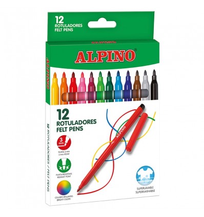 Rotuladores Alpino12 Colores