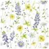 Servilleta Decoupage Flores azules amarillas 33x33