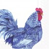 Servilleta Decoupage gallina azul 33x33