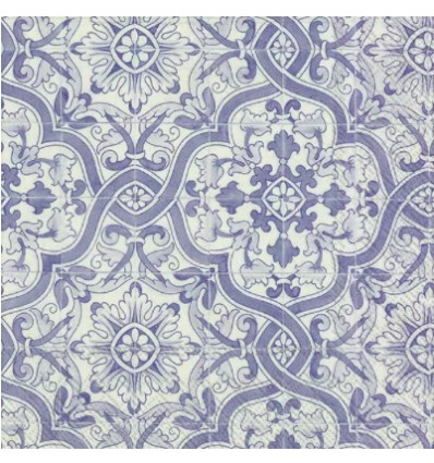 Servilleta Decoupage giulia azul 33x33