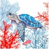 Servilleta Decoupage tortuga 33x33