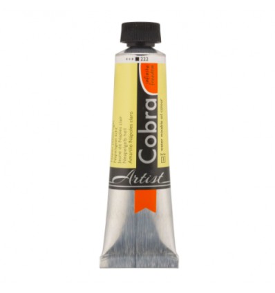 Oleo al Agua Amarillo Nápoles Claro 222 Cobra Artist 40ml