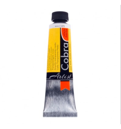 Oleo al Agua Amarillo Transparente Medio 272 Cobra Artist 40ml