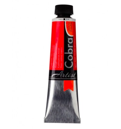 Oleo al Agua Rojo Cadmio Medio 314 Cobra Artist 40ml