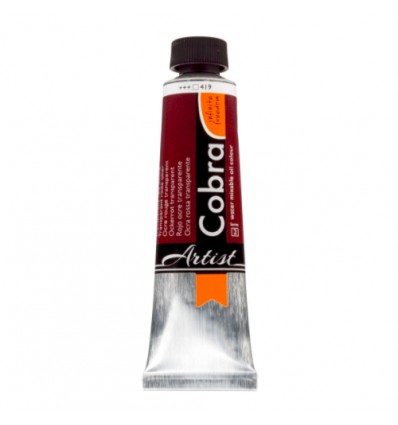 Óleo al Agua Rojo Ocre Transparente 419 Cobra Artist 40ml