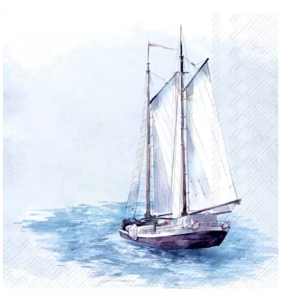 Servilleta barco de pesca 33x33