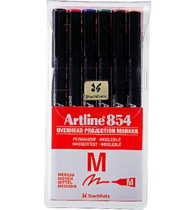 Set 6 rotuladores permanentes Artline, 1mm