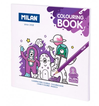 Cuaderno para colorear "alien invasion"  Milan