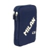 Plumier Estuche 2 pisos con contenido MILAN 430 since 1918 azul