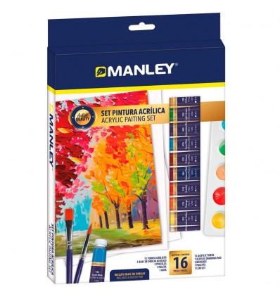 Estuche Pintura Al Oleo 12 x 12ml Manley