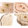 Caja de Dientes de Bebés de Madera