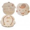 Caja de Dientes de Bebés de Madera Niña