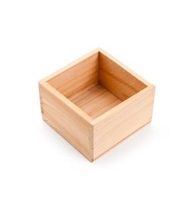 Caja de madera con tapa de 29,5x21,5x12 cm