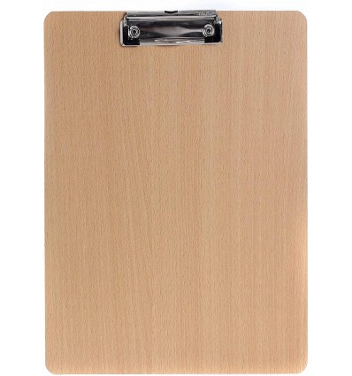Portanotas A3 de madera con pinza