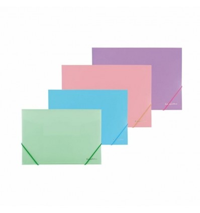 Carpeta de plástico con gomas A4 colores