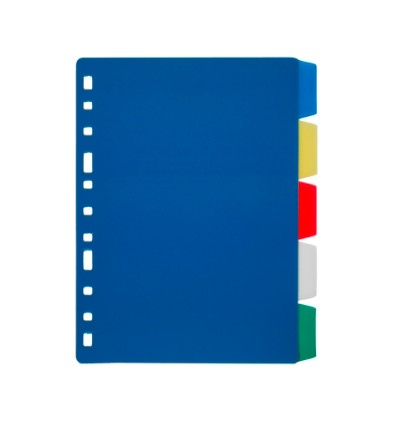 Separadores de Plastico Multitaladro Colores Liderpaper