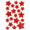 Pegatinas de Estrellas goma eva con purpurina