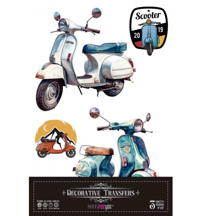 Decor Transfers Scooters PFY-14645 20x30 cm