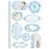Etiquetas adhesivas pastel flecha 8 x8 uds