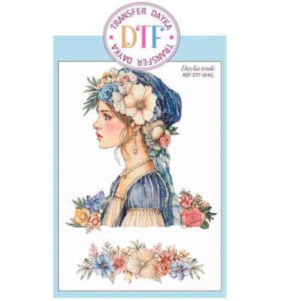 Transfer DTF Dayka Chica con FLores 143x190mm