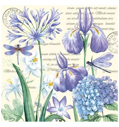 Servilleta 33x33 cm Light Pink Lilies