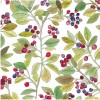 Servilleta 33x33 cm Verduras frescas blancas