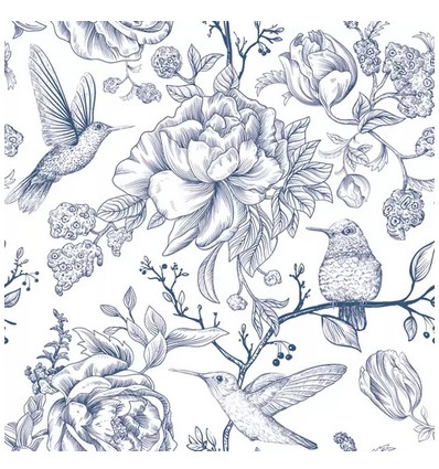 Servilleta 33x33 cm Bordado popular checo