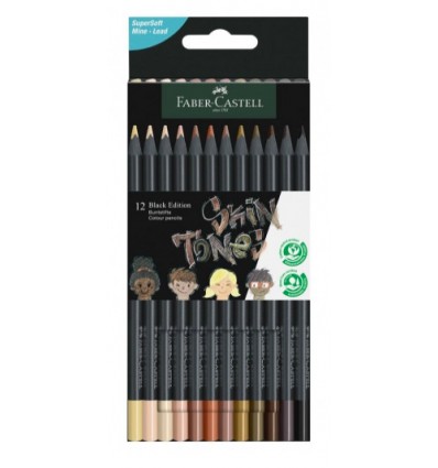 12 Lapices de colores Hexagonales Milan