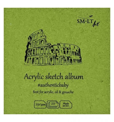 Bloc "Professional quality Watercolor paper" 9x9 cm CSm-Lt  300gr